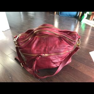 Oxblood zippered Kelsi Dagger bag